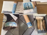 Cận cảnh số lượng lớn ngà voi giả được cán bộ Hải quan đánh tráo