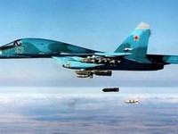 [ẢNH] Chiến đấu cơ Nga bất ngờ ném bom dữ dội phiến quân sát biên giới Thổ Nhĩ Kỳ