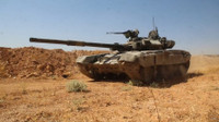 [ẢNH] Chưa kịp thị uy Thổ Nhĩ Kỳ, siêu tăng T-90A Syria đã bị phiến quân tóm sống