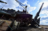 [ẢNH] Pháo binh Nga bất ngờ khai hỏa dữ dội loại cối có thể bắn đạn hạt nhân