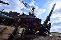 [ẢNH] Pháo binh Nga bất ngờ khai hỏa dữ dội loại cối có thể bắn đạn hạt nhân