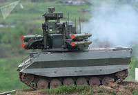 [ẢNH] Được tái triển khai, robot 'tử thần' Uran-9 Nga sẽ phô diễn bản năng sát thủ