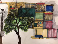 Hà Nội dịu dàng, thương nhớ trong tác phẩm ký họa