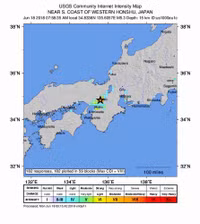 [ẢNH] 3 người thiệt mạng trong trận động đất 6,1 richter tại Osaka, Nhật Bản