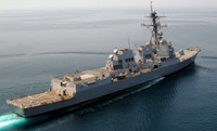 [ẢNH] Chiến hạm Mỹ mang tên lửa Tomahawk tuần tra áp sát Hoàng Sa