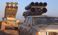 [ẢNH] Quân đội Syria đánh phá ác liệt Bắc Lattakia bằng rocket tự chế Golan