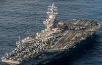 [ẢNH] Siêu tàu sân bay Mỹ bất ngờ xuất hiện tại biển Đông