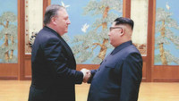 Ngoại trưởng Mỹ Mike Pompeo rời đất Triều Tiên cùng với ai?