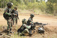 [ẢNH] Lục quân Indonesia tập trận hoành tráng, khoe dàn vũ khí cực mạnh