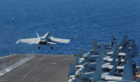 [ẢNH] Trung Đông căng như dây đàn khi tàu sân bay Mỹ áp sát Iran