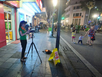 Ghi hình xử phạt hành vi xả rác nơi công cộng ở Hà Nội