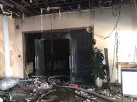 [Ảnh] Hiện trường vụ cháy chi nhánh ngân hàng trên đường Nguyễn Chí Thanh