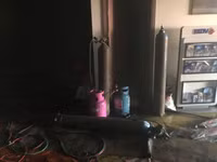 [Ảnh] Hiện trường vụ cháy chi nhánh ngân hàng trên đường Nguyễn Chí Thanh