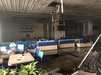 [Ảnh] Hiện trường vụ cháy chi nhánh ngân hàng trên đường Nguyễn Chí Thanh