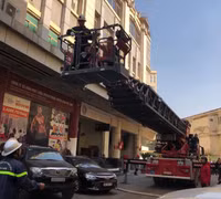 [Ảnh] Hiện trường vụ cháy chi nhánh ngân hàng trên đường Nguyễn Chí Thanh