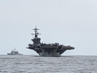 [ANH] Siêu tàu sân bay Mỹ trở lại đại dương sau khi tê liệt vì dịch Covid-19