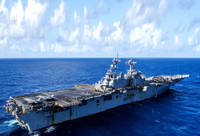 [ẢNH] Siêu tàu đổ bộ cùng F-35B của Mỹ rầm rập tập trận tại cửa ngõ biển Đông