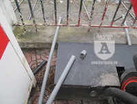 Xe đạp lọc nước ở hồ Hoàng Cầu 