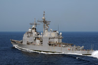 [ẢNH] Tuần dương hạm mang tên lửa Tomahawk áp sát Iran, Trung Đông căng như dây đàn