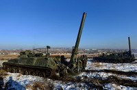 Cối tự hành lớn nhất thế giới của Nga nổ tung khi tập trận