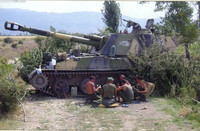 [ẢNH] Pháo tự hành 152mm của quân đội Lào bất ngờ khai hỏa dữ dội