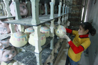 Lợn đất Bát Tràng rộn ràng đón xuân