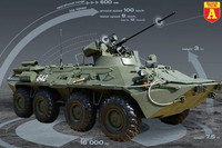 [ẢNH] Xe bọc thép BTR-82A của Nga né thiết giáp Mỹ tại Syria