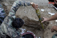 [ẢNH] Khủng bố tiếc nuối khi kho vũ khí lớn chôn giấu ngay trong thủ đô bị Syria thu giữ