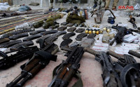 [ẢNH] Khủng bố tiếc nuối khi kho vũ khí lớn chôn giấu ngay trong thủ đô bị Syria thu giữ