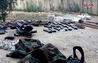 [ẢNH] Khủng bố tiếc nuối khi kho vũ khí lớn chôn giấu ngay trong thủ đô bị Syria thu giữ