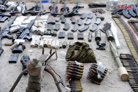 [ẢNH] Khủng bố tiếc nuối khi kho vũ khí lớn chôn giấu ngay trong thủ đô bị Syria thu giữ