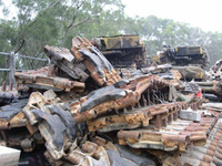 [ẢNH] Tiếc nuối số lượng cực lớn xe tăng Đài Loan bị rã làm sắt vụn