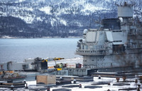 [ẢNH] Hình ảnh mới nhất về thiệt hại của tàu sân bay Đô đốc Kuznetsov sau tai nạn