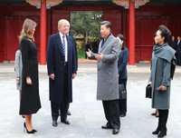 Chùm ảnh Tổng thống Mỹ Donald Trump thăm Trung Quốc