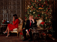 Chùm ảnh đáng nhớ của Tổng thống Trump trong năm đầu tiên cầm quyền