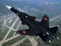 [ẢNH] Su-47 Berkut bất ngờ xuất hiện tại triển lãm MAKS 2019, dấu hiệu khôi phục dự án?
