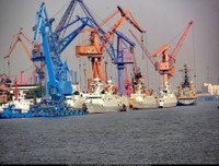 [ẢNH] Tàu đổ bộ Type 075 Trung Quốc vẫn ngổn ngang sau 4 tháng hạ thủy