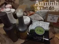 Cận cảnh hơn 4 tấn hương liệu, phụ gia pha chế trà sữa không rõ nguồn gốc