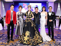 Á hậu Ngọc Quỳnh khoe nhan sắc rạng rỡ, hội ngộ ca sĩ Quang Lê