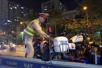 Công an Hà Nội tập trung xử lý lái xe vi phạm về nồng độ cồn, ma túy