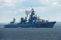 [ẢNH] Nga cấp tốc điều tuần dương hạm Nguyên soái Ustinov tới Syria sau khi hoàn thành nâng cấp