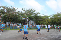 Đánh bóng chuyền sáng mùng 2 Tết ở Trường Sa