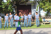 Đánh bóng chuyền sáng mùng 2 Tết ở Trường Sa