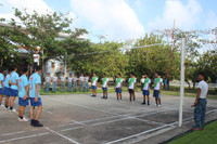 Đánh bóng chuyền sáng mùng 2 Tết ở Trường Sa