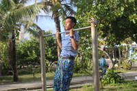 Đánh bóng chuyền sáng mùng 2 Tết ở Trường Sa