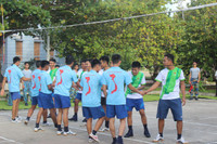 Đánh bóng chuyền sáng mùng 2 Tết ở Trường Sa