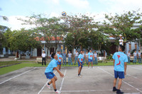 Đánh bóng chuyền sáng mùng 2 Tết ở Trường Sa