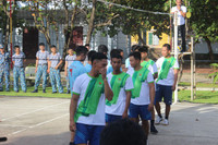 Đánh bóng chuyền sáng mùng 2 Tết ở Trường Sa