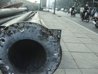 Thi công cầu vượt An Dương - Nghi Tàm, phương tiện đi lại thế nào để không ùn tắc