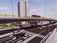 Thi công cầu vượt An Dương - Nghi Tàm, phương tiện đi lại thế nào để không ùn tắc